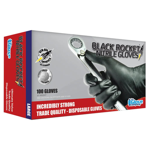 Nitrile Disposable Gloves Black Medium The Glove Company Black Rocket 100 Pack - LX2001 - Homewares, Outdoor, Phone Accessories, Cases, Speakers, Headphones + More -