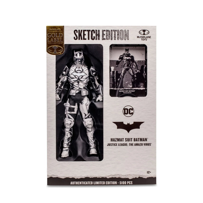 DC MULTIVERSE 7IN - HAZMAT SUIT BATMAN (LINE ART)(GOLD LABEL) - LX2001 - Homewares, Outdoor, Phone Accessories, Cases, Speakers, Headphones + More -