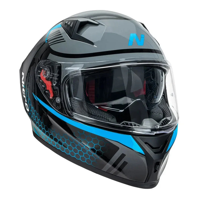 Motorcycle Helmet Nitro N501 Medium Blk/Gunmetal/Blue - LX2001 - Homewares, Outdoor, Phone Accessories, Cases, Speakers, Headphones + More -