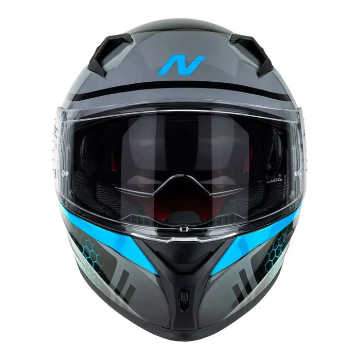 Motorcycle Helmet Nitro N501 Medium Blk/Gunmetal/Blue - LX2001 - Homewares, Outdoor, Phone Accessories, Cases, Speakers, Headphones + More -