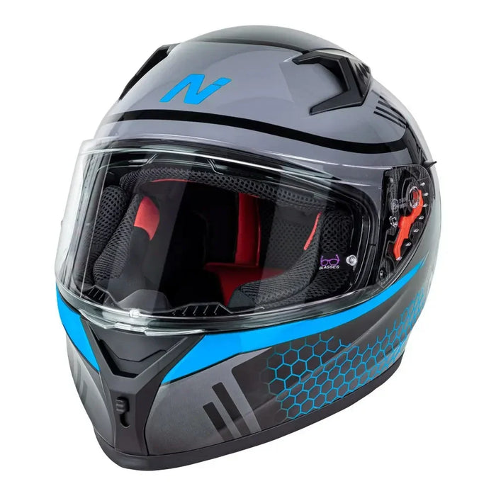 Motorcycle Helmet Nitro N501 Medium Blk/Gunmetal/Blue - LX2001 - Homewares, Outdoor, Phone Accessories, Cases, Speakers, Headphones + More -