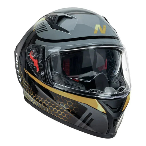 Motorcycle Helmet Nitro N501 Small Blk/Gunmetal/Gold - LX2001 - Homewares, Outdoor, Phone Accessories, Cases, Speakers, Headphones + More -