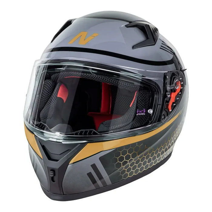 Motorcycle Helmet Nitro N501 Small Blk/Gunmetal/Gold - LX2001 - Homewares, Outdoor, Phone Accessories, Cases, Speakers, Headphones + More -