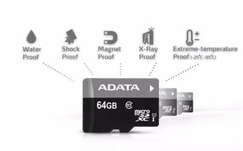 Adata 64GB MicroSD Card Class 10 UHS-I AUSDX64GUICL10-RA1 - LX2001 - Homewares, Outdoor, Phone Accessories, Cases, Speakers, Headphones + More -