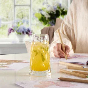 Pasabahce Glass Leafy Hiball Tumbler 450ml - LX2001 - Homewares, Outdoor, Phone Accessories, Cases, Speakers, Headphones + More -