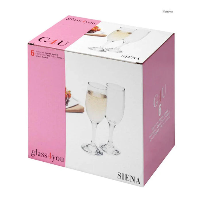 Pasabahce Glass Glass4You Flute 190ml - Set 6 - LX2001 - Homewares, Outdoor, Phone Accessories, Cases, Speakers, Headphones + More -
