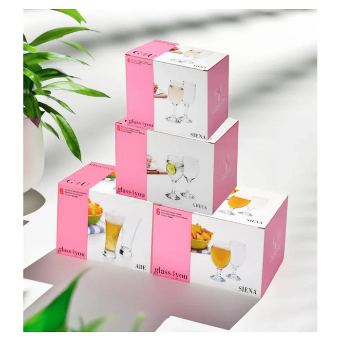 Pasabahce Glass Glass4You Flute 190ml - Set 6 - LX2001 - Homewares, Outdoor, Phone Accessories, Cases, Speakers, Headphones + More -