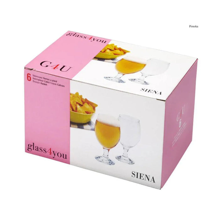 Pasabahce Glass Glass4You Beer 400ml - Set 6 - LX2001 - Homewares, Outdoor, Phone Accessories, Cases, Speakers, Headphones + More -