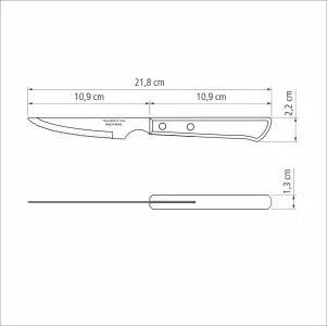 Tramontina Churrasco Steak Knife Spanish 6 Piece Set 11cm Brown Handles - LX2001 - Homewares, Outdoor, Phone Accessories, Cases, Speakers, Headphones + More -
