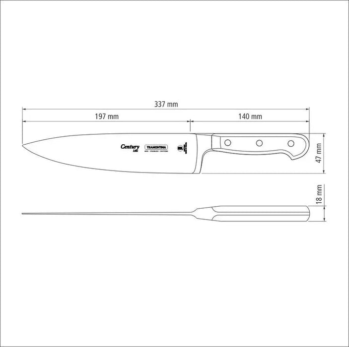 Tramontina Century Forged Chefs Knife 8", 20cm - LX2001 - Homewares, Outdoor, Phone Accessories, Cases, Speakers, Headphones + More -