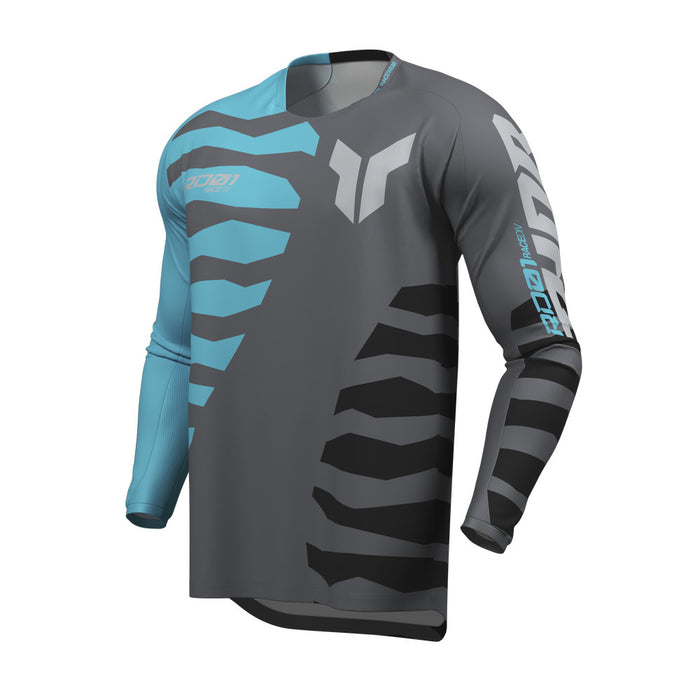 Jersey S27 Thor Mx Launchmode Shredded Charcoal/Aqua M