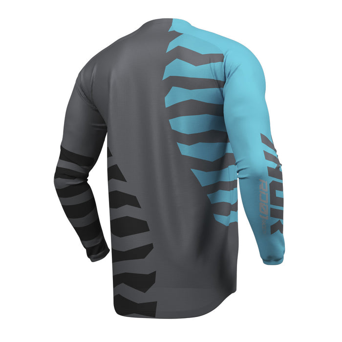 Jersey S27 Thor Mx Launchmode Shredded Charcoal/Aqua M