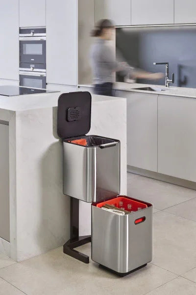 Joseph Joseph Totem Compact 40-litre - Stainless Steel - LX2001 - Homewares, Outdoor, Phone Accessories, Cases, Speakers, Headphones + More -