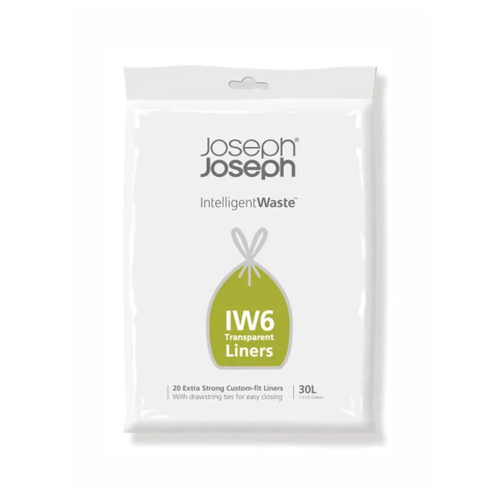 Joseph Joseph IW6 30L Clear Liners 20 Pack - LX2001 - Homewares, Outdoor, Phone Accessories, Cases, Speakers, Headphones + More -