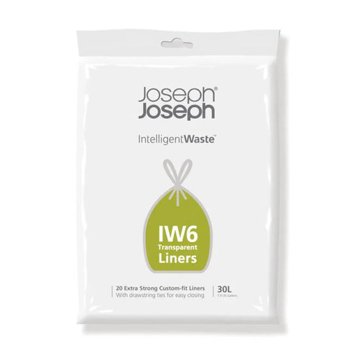 Joseph Joseph IW6 30L Clear Liners 20 Pack - LX2001 - Homewares, Outdoor, Phone Accessories, Cases, Speakers, Headphones + More -