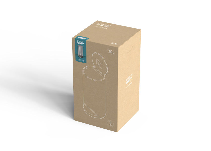 Joseph Joseph Arc 30L Bin - Stainless Steel