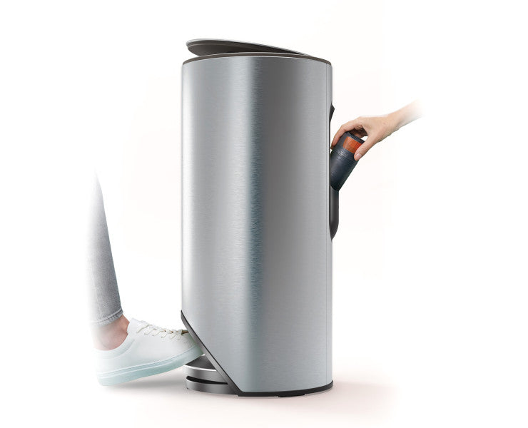 Joseph Joseph Arc 30L Bin - Stainless Steel