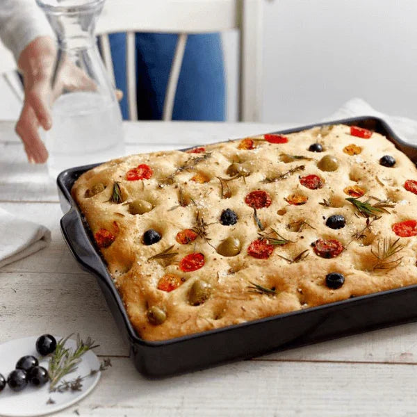 Emile Henry Focaccia Bread Baker - Charcoal - LX2001 - Homewares, Outdoor, Phone Accessories, Cases, Speakers, Headphones + More -