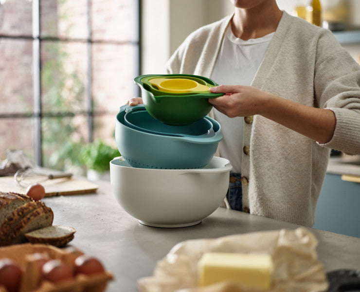 Joseph Joseph Duo 6pc Food Preparation Bowl Set (Opal)