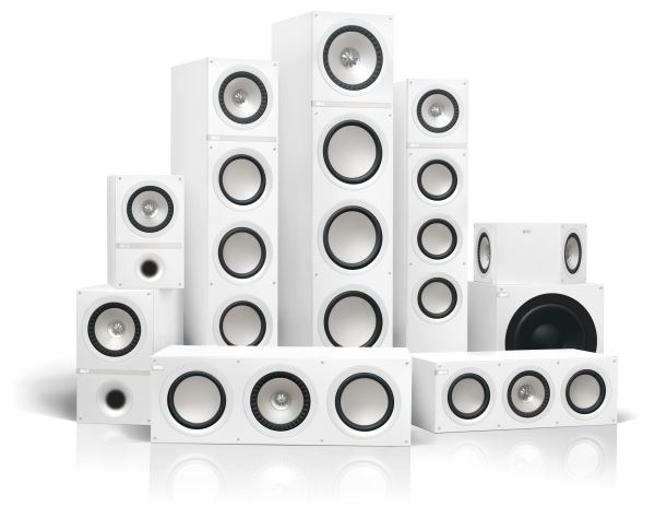 KEF Bookshelf Speaker CFD-designed Port. 2-Way bass reflex. Uni-Q array: 1x 5.25
