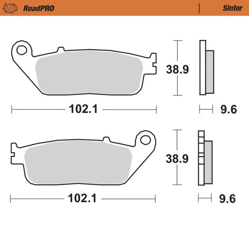 BRAKE PADS FRONT MOTO MASTER PRO SINTERED HONDA CBF1000F 06-14 CBR250RR 2017 250 Magna 97-98 - LX2001 - Homewares, Outdoor, Phone Accessories, Cases, Speakers, Headphones + More -