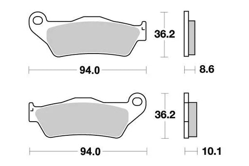 BRAKE PAD MOTO MASTER SINTERED REAR BMW R850GS 96-00 R1100GS 93-00 R1100RT 94-01 R1150GS 98-05 - LX2001 - Homewares, Outdoor, Phone Accessories, Cases, Speakers, Headphones + More -