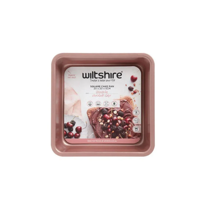 Wiltshire Rose Gold Square Cake Pan 20cm - LX2001 - Homewares, Outdoor, Phone Accessories, Cases, Speakers, Headphones + More -
