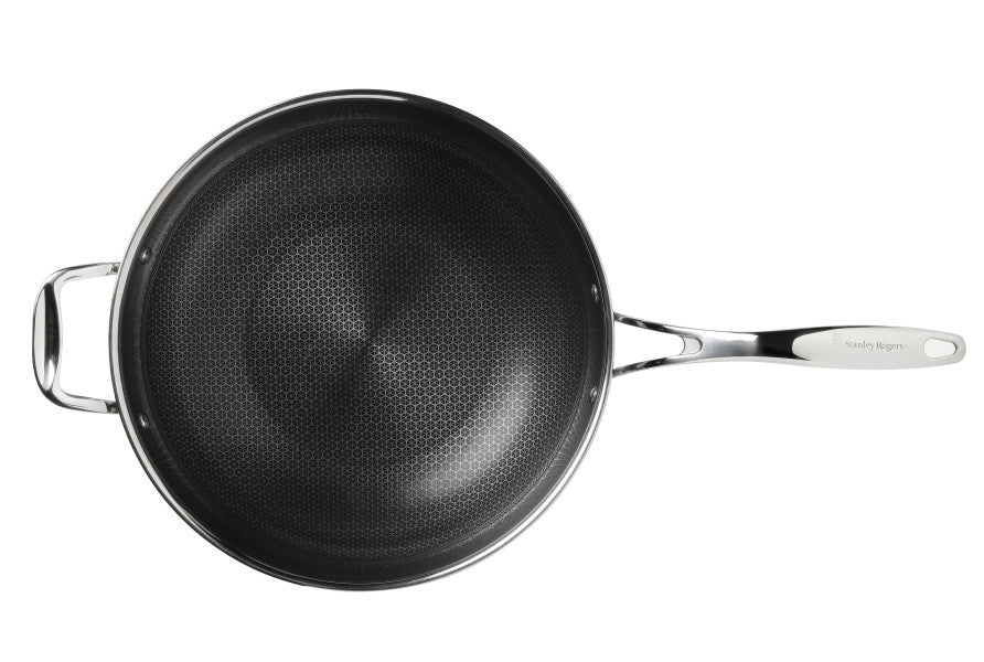 Stanley Rogers Matrix Stainless Steel Wok Pan 32cm