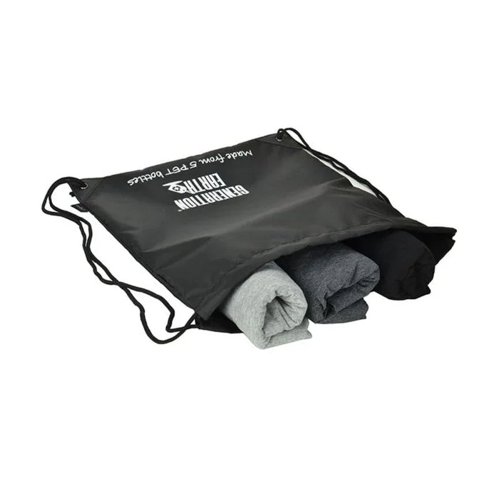 Generation Earth Recycled Drawstring Backpack – Black - LX2001 - Homewares, Outdoor, Phone Accessories, Cases, Speakers, Headphones + More -
