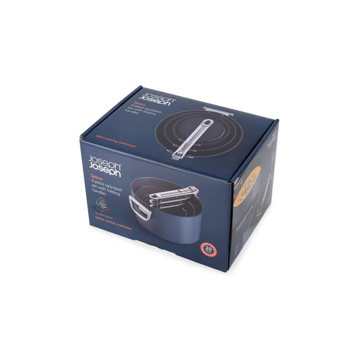 Joseph Joseph Space 3 Piece Non-Stick Saucepan Set - LX2001 - Homewares, Outdoor, Phone Accessories, Cases, Speakers, Headphones + More -