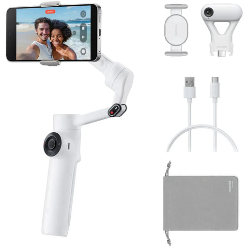 Insta360 Flow 2 AI Tracker Bundle (Summit White) - LX2001 - Homewares, Outdoor, Phone Accessories, Cases, Speakers, Headphones + More -