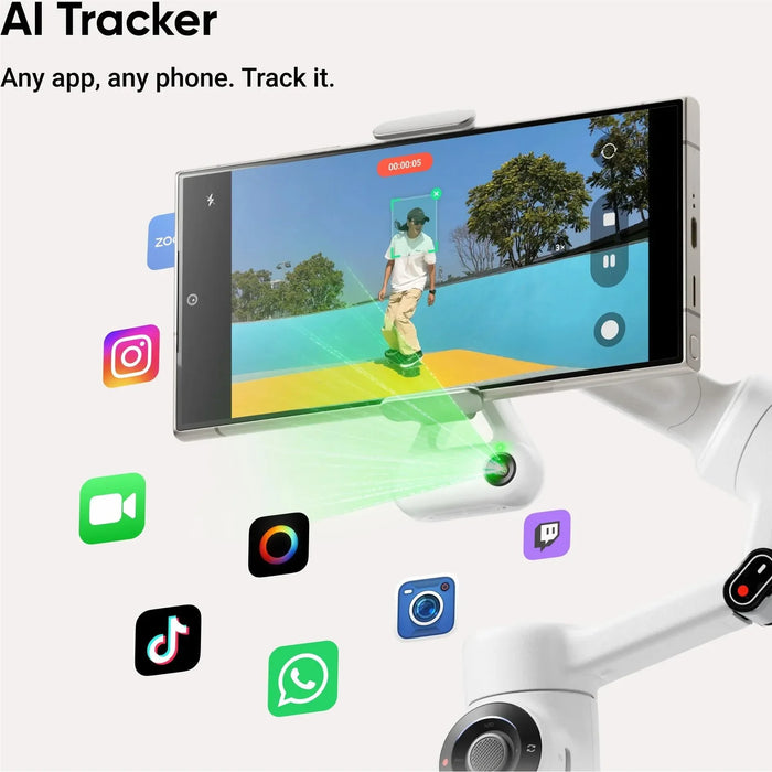 Insta360 Flow 2 AI Tracker Bundle (Summit White) - LX2001 - Homewares, Outdoor, Phone Accessories, Cases, Speakers, Headphones + More -