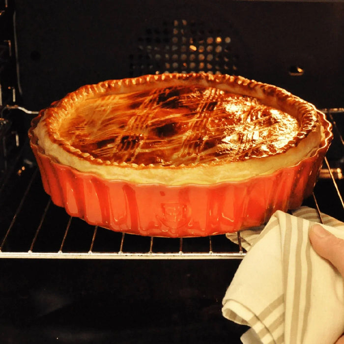 Emile Henry Deep Flan Dish 24 cm - Flour - LX2001 - Homewares, Outdoor, Phone Accessories, Cases, Speakers, Headphones + More -