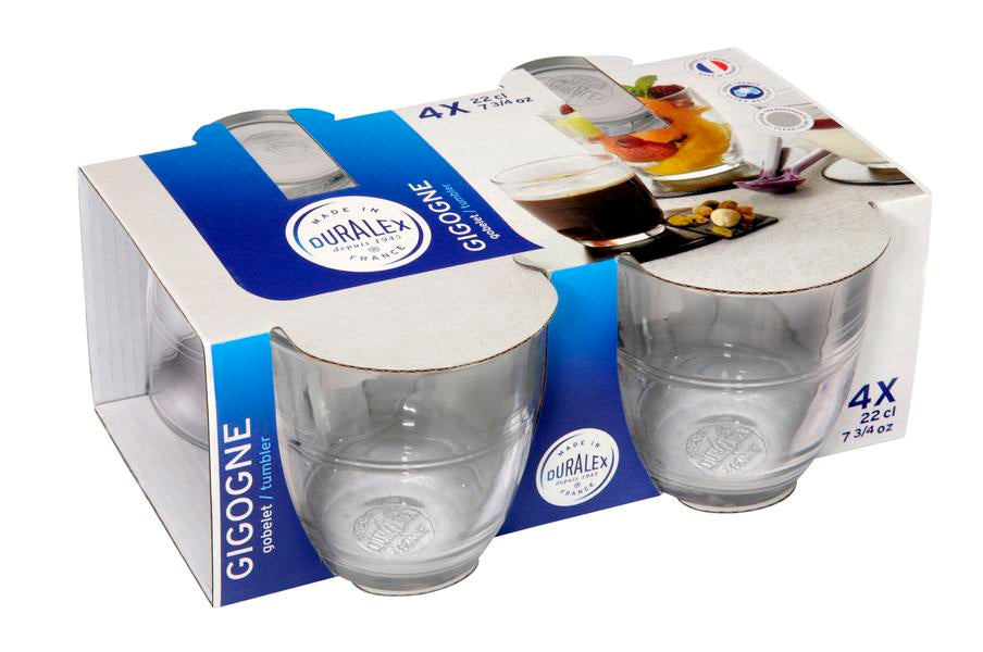 Duralex Gigogne Tumbler 220ml - Set 4