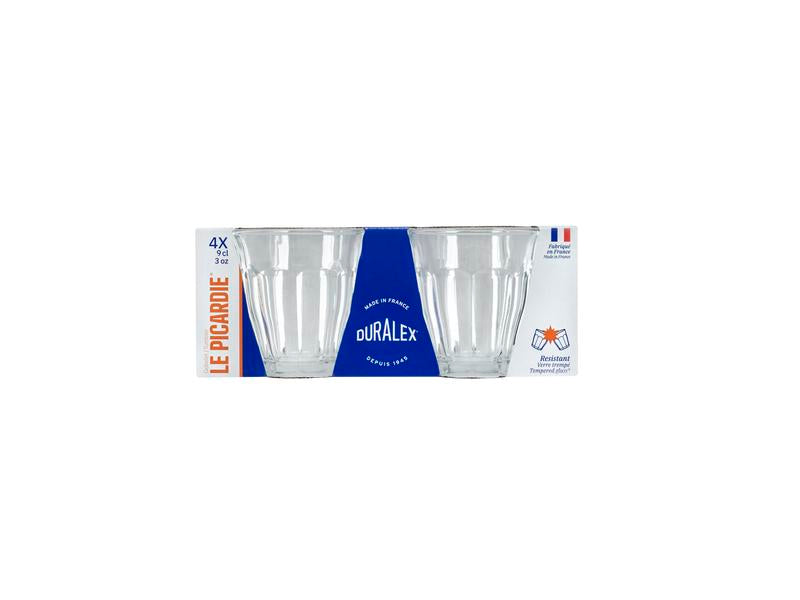 Duralex Picardie Tumbler Glass 90ml  - Set 4