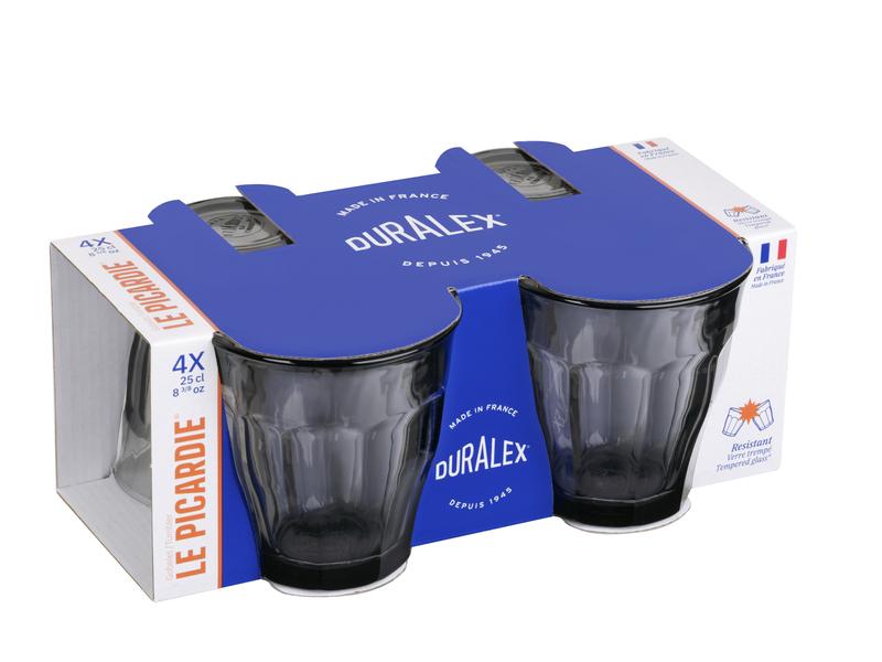 Duralex Picardie Tumbler Grey 250ml - Set 4