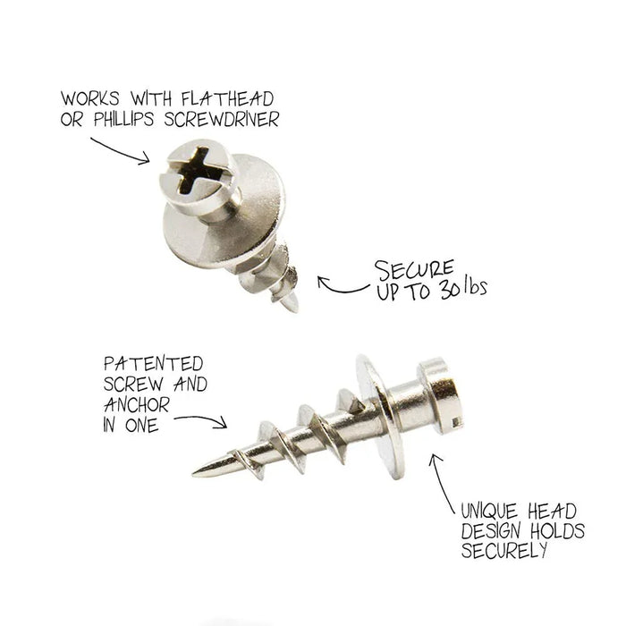 DecoScrews Under the Roof Decorating 3-100141 Deco Screw Nickel Sampler Pack