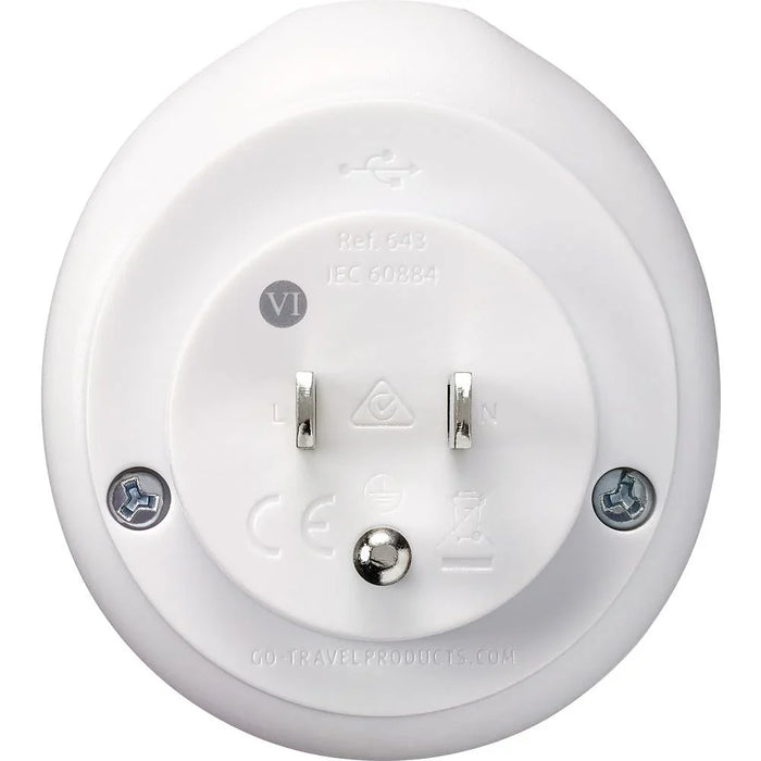 Go Travel Outbound Usa Travel Adaptor (5/100) - LX2001 - Homewares, Outdoor, Phone Accessories, Cases, Speakers, Headphones + More -