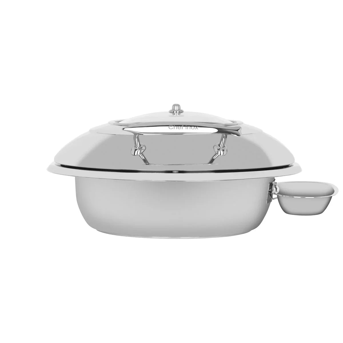 Chef Inox Deluxe Chafer Large Round with Glass Lid & Side Dish — LX2001 ...