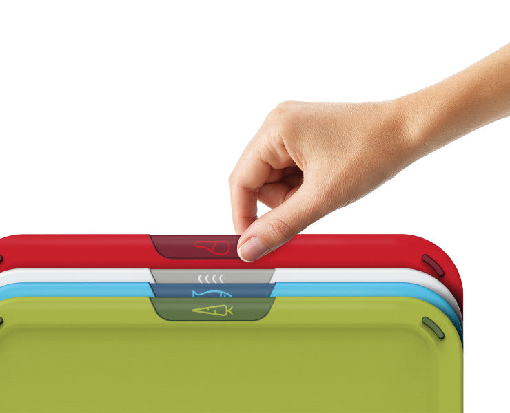 Joseph Joseph Duo 4-piece Chopping Board Set with Storage Stand