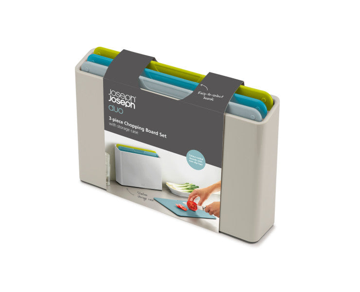 Joseph Joseph Duo 3pc Chopping Board Set w/Case
