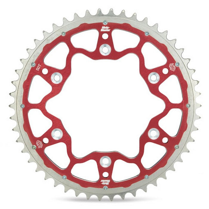 Sprocket Rear Moto Master Fusion Dual Ring 51T Red Beta Rr X Trainer Honda Cr Cr