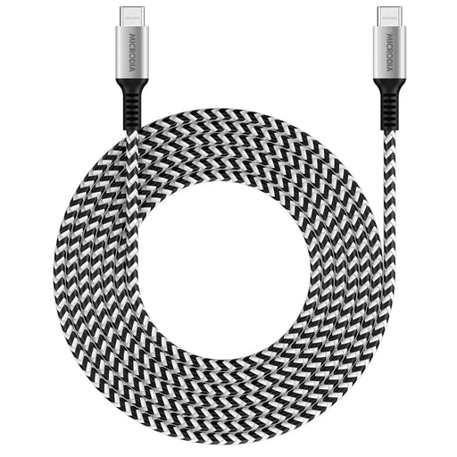 Microdia Execable Tweed Pd100W 2.6M Usb-C To Usb-C Cable - Zebra - LX2001 - Homewares, Outdoor, Phone Accessories, Cases, Speakers, Headphones + More -
