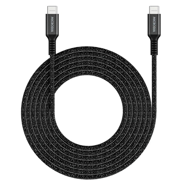 Microdia Execable Tweed Pd100W 2.6M Usb-C To Usb-C Cable - Charcoal - LX2001 - Homewares, Outdoor, Phone Accessories, Cases, Speakers, Headphones + More -
