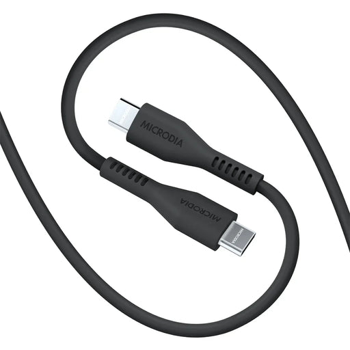 Microdia Fruitywire Liquid Silicon Pd100W 1.3M Usb-C To Usb-C Cable - Charcoal - LX2001 - Homewares, Outdoor, Phone Accessories, Cases, Speakers, Headphones + More -