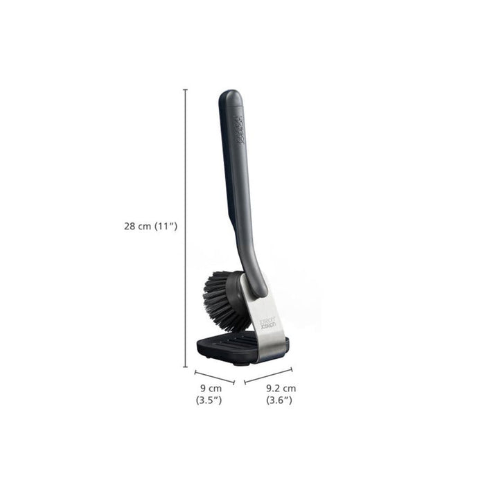 Joseph Joseph SinkTech Dish Brush with stainless-steel storage stand