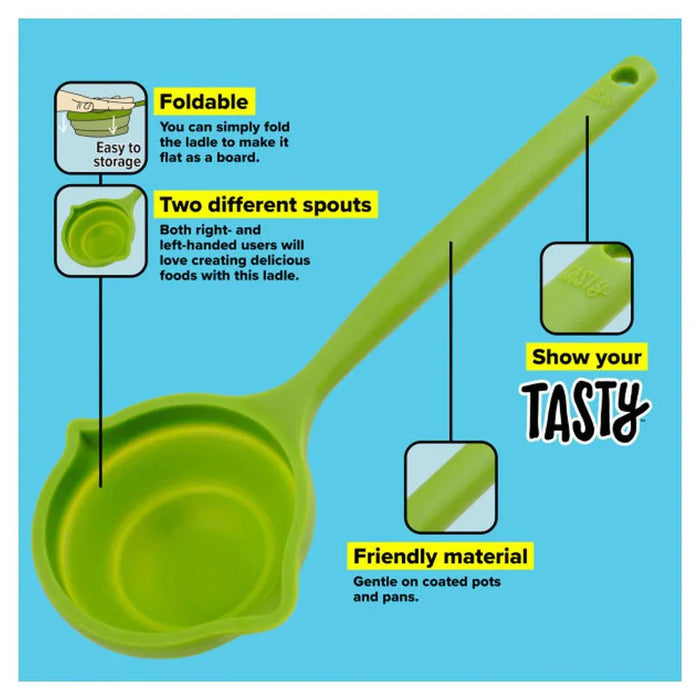 Tasty Silicone Foldable Ladle - LX2001 - Homewares, Outdoor, Phone Accessories, Cases, Speakers, Headphones + More -