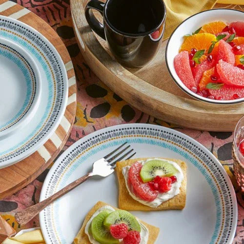 Corelle Paloma 12pc Dinnerware Plate Bowl Set - LX2001 - Homewares, Outdoor, Phone Accessories, Cases, Speakers, Headphones + More -