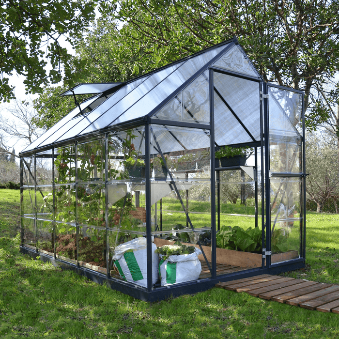 Maze Hybrid 6' X 10' Greenhouse - Charcoal