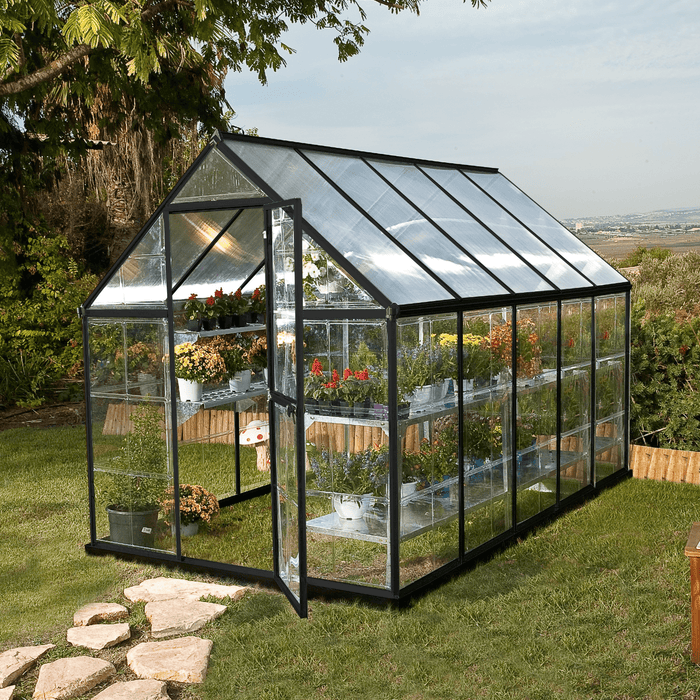 Maze Hybrid 6' X 10' Greenhouse - Charcoal